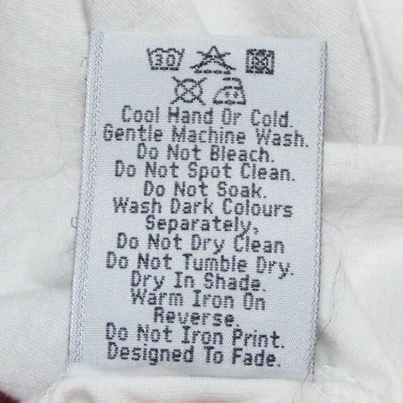 new RUSTY Tshirt, 10/M, White/Green Yoke, Short sleeves, Logo front, Cotton - Picture 9 of 9